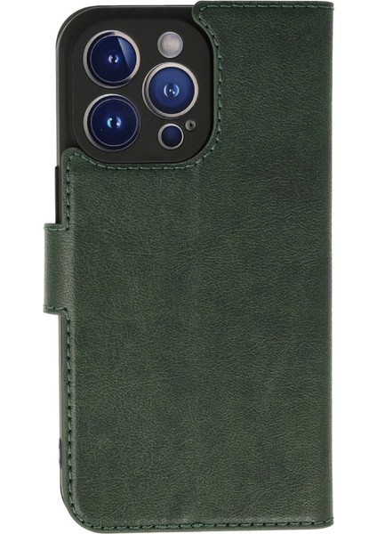 Iphone 13 Pro Max Kılıf Trend S Plus Kapaklı Kılıf - Yeşil