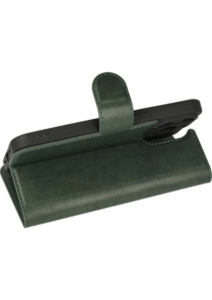 Iphone 13 Pro Max Kılıf Trend S Plus Kapaklı Kılıf - Yeşil modelleri