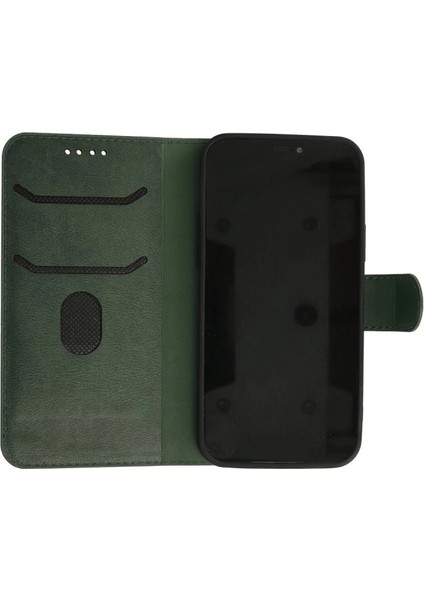 Iphone 13 Pro Max Kılıf Trend S Plus Kapaklı Kılıf - Yeşil fırsatları