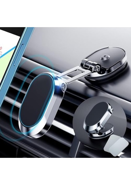 2022 Yükseltilmiş Manyetik Araç Telefon Tutucu – Katlanabilir & 360° Döner Tasarım, Süper Güçlü Mıknatıs, Yapışkanlı Montaj, Tüm Akıllı Telefonlarla Uyumlu, Kompakt Metal Gövde modelleri