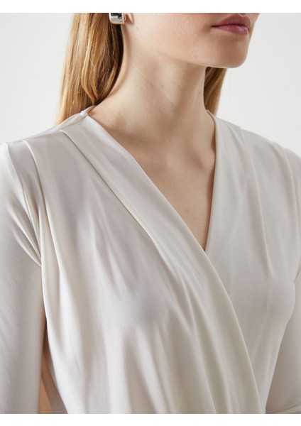 Yeni Sezon Kruvaze Yaka Kadın Bodysuit modelleri