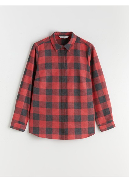 Yeni Sezon Büyük Beden Ekose Kadın Oduncu Gömlek indirimleri