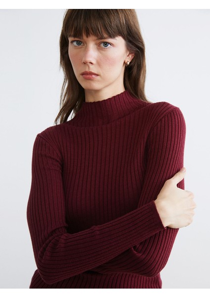 Yeni Sezon Yarım Balıkçı Yaka Kadın Triko Kazak