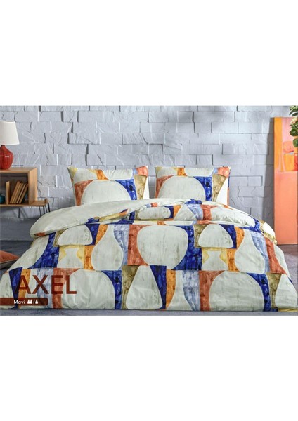 Axel Ranforce Tek Kişilik Nevresim Takımı Mavi