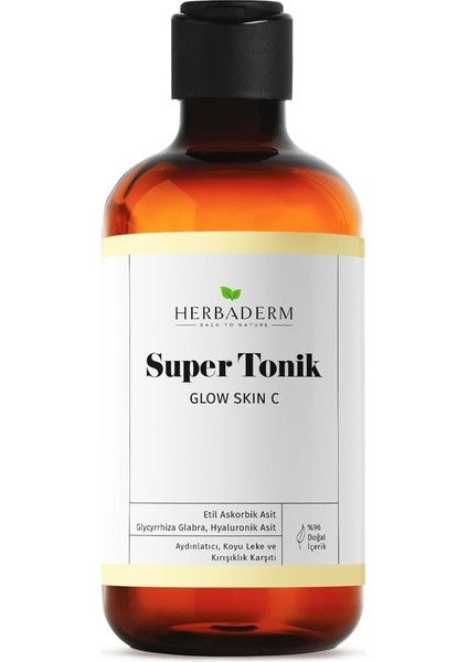 Bıo Balance Herbaderm Glow Skin C Aydınlatıcı, Leke ve Kırışıklık Karşıtı Super Tonik