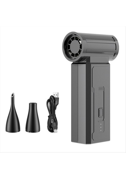 Mini Turbo Jet Fan Hava Üfleyici Taşınabilir Kordonsuz Bilgisayar Klavye Temizleyici 100000RPM Fırçasız Turbo Fan Hava Tozu (Yurt Dışından)