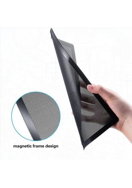 Bilgisayar Soğutucu Fanı Manyetik Çerçeve Toz Filtresi Için 120X240MM Toz Filtresi Toz Geçirmez Pvc Kapak Bilgisayar Fan Izgaraları 8 Paket (Yurt Dışından) indirimleri