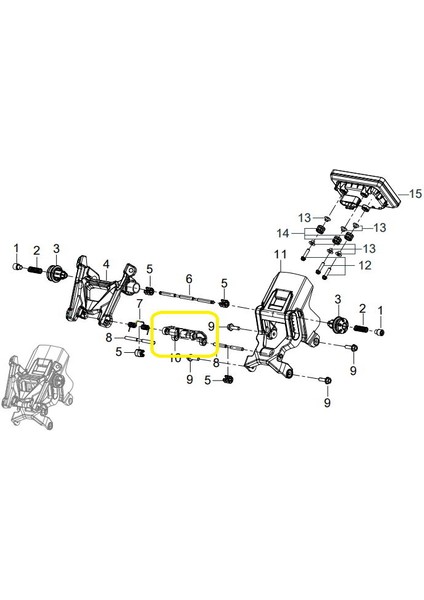 ADV125 Ön Siperlik Camı Braketi A fiyatları