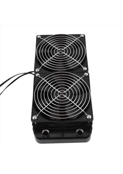 Alüminyum 2 Fan 240MM 10 Boru Su Soğutma Soğutucu Bilgisayar Radyatörü Cpu Pc Su Soğutma Sistemi Için Fan ile Dişli (Yurt Dışından)