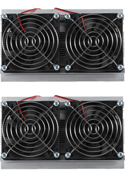 2pcs 200 x 118 x 95MM 120W Termoelektrik Peltier Soğutma Yarıiletken Soğutma Sistemi Kiti Çift Fan (Yurt Dışından)