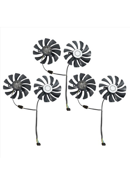 3 Çift Grafik Kartı Fan 85MM HA9010H12F-Z 4pin Msı Gtx 1060 Oc 6g Gtx 960 P106-100 P106 GTX1060 GTX960 (Yurt Dışından)