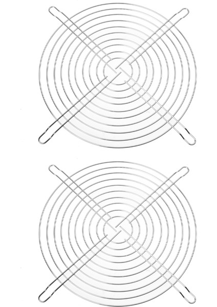 2x Metal Pc Bilgisayar Kılıfı Fan Fan Izgara Parmak Koruma Koruması 200MM (Yurt Dışından)