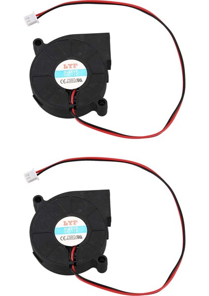 2x 50MMX15MM 3500RPM Fırçasız Dc Soğutma Blower Fan 12V 0 16A (Yurt Dışından)