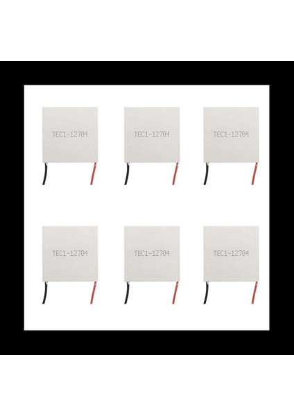 6x TEC1-12704 Termoelektrik Soğutucu Peltier 30MMX30MM Tec1 12704 Element Modülü 12V4A Soğutma Peltier (Yurt Dışından)