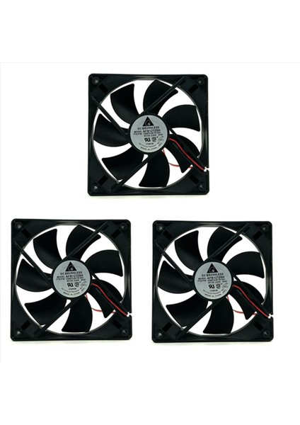 3x Soğutucu Fan AFB1212SH 12025 Dc 12V 0 80A Soğutma Fanı 120X120X25MM Çift Top Rulman Madencilik Için 3400 Rpm 113CFM Fan (Yurt Dışından)