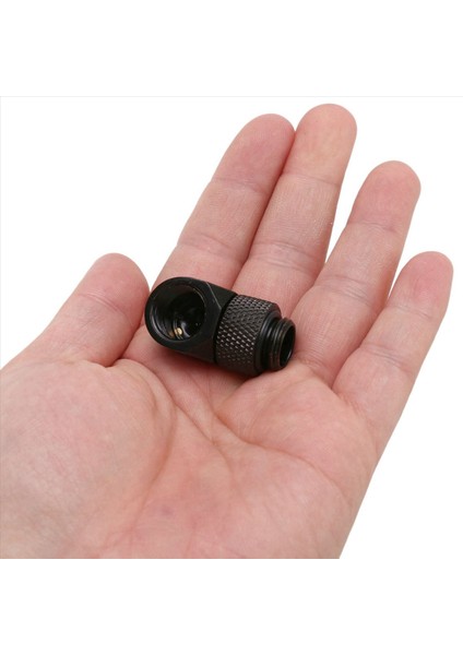 10X 12 9mm G1/4 Iplik 90 Derece Döner Tüp Konektör Pc Su Soğutma Siyahı (Yurt Dışından) fiyatları