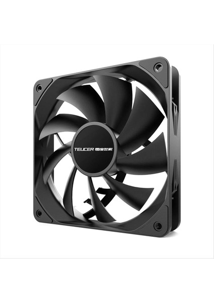 Teucer 12CM Şasi Fan Pwm Kontrolü 1800RPM Sessiz Bilgisayar Kılıfı Cpu Soğutucu Soğutucu 12CM Soğutma Fanı Siyah (Yurt Dışından)