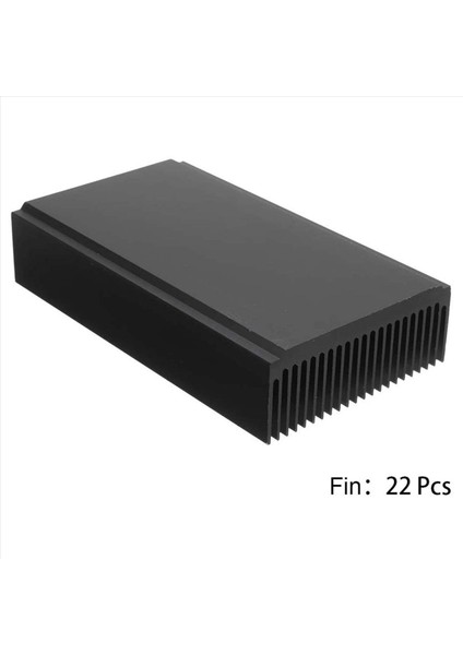 4x Alüminyum Büyük Soğutucu 4 72 x 2 72 x 1 06 Inç /120 x 69 x 27 mm Isı Lavabosu Soğutma Siyah Oksit Radyatör 22 Fin (Yurt Dışından) fırsatları