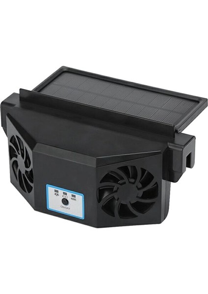 Araba Egzoz Fan Fanı Araba Soğutma Hava Sirkülasyonu Araba Havalandırma Fan Araba Aksesuarları Siyah (Yurt Dışından)