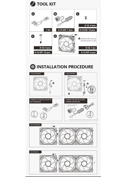Vaka Fan Argb Bloklar Renk Üçlü Paketi Sessiz Pwm Sıcaklık Kontrol Hızı Düzenleyen Bilgisayar Soğutma Fanı Beyaz (Yurt Dışından) modelleri