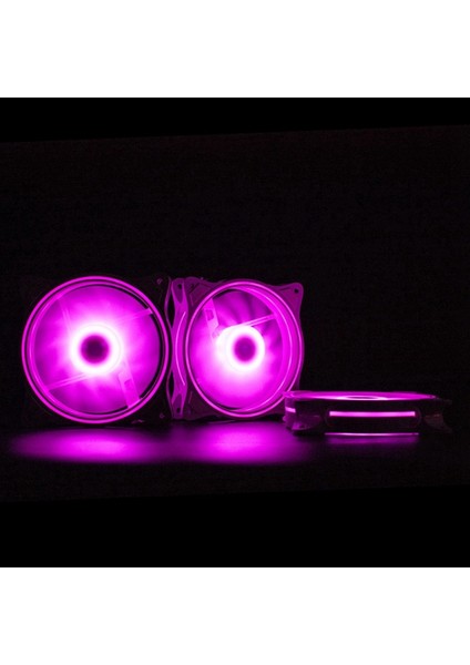 4 Pin 120MM Serin Fan Bilgisayarı Fanlar 3 Diyafram Stajyer Harici Pembe LED Büyük Hava Hacmi Sessiz Fan Pc Soğutma 3 Paket (Yurt Dışından) indirimleri