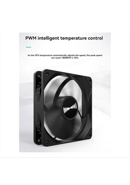 Teucer 12CM Şasi Fan Pwm Kontrolü 1800RPM Sessiz Bilgisayar Kılıfı Cpu Soğutucu Soğutucu 12CM Soğutma Fanı Siyah (Yurt Dışından) fırsatları