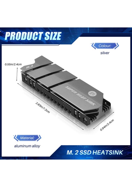 Jeyi M 2 SSD Nvme Ngff Isı Lavabosu Alüminyum Soğutucu M2 2280 SSD Sabit Disk Masaüstü Pc Için Termal Ped ile (Yurt Dışından) fırsatları