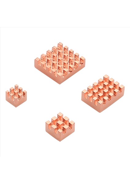 6set Isı Lavabo Metal Bakır Ispiniz Pasif Soğutma Padi Ahududu Pi 4 Model B Için Isı Yayılma Radyatörü (Yurt Dışından) fiyatları