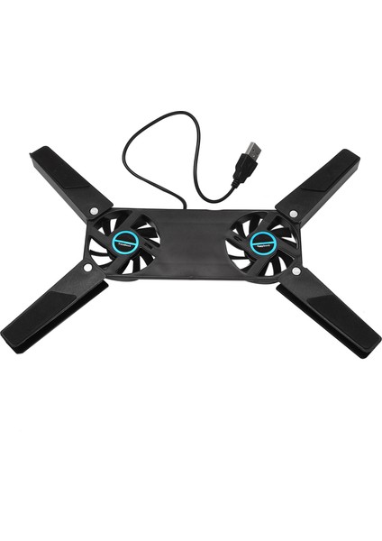 Dizüstü Bilgisayar Soğutma Pedi Dizüstü Bilgisayar Soğutma Için Çift Fan USB Katlanır Dizüstü Bilgisayar Soğutucu Ped Öğrenciler ve Iş Adamı Için Defter Fan (Yurt Dışından)