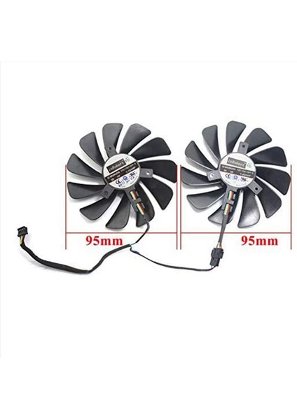 Xfx 8pcs 95MM FDC10U12S9-C CF1010U12S Xfx Amd Radeon Rx 580 590 RX580 RX590 Görüntü Kartı Soğutma Fanı (Yurt Dışından) fırsatları