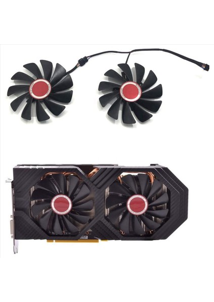 Xfx 8pcs 95MM FDC10U12S9-C CF1010U12S Xfx Amd Radeon Rx 580 590 RX580 RX590 Görüntü Kartı Soğutma Fanı (Yurt Dışından) indirimleri