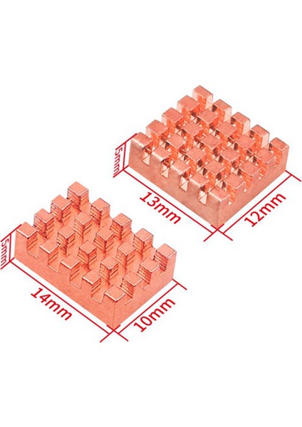 Orangepi Orange Pi Zero Için 2x 2W Saf Bakır Isı Lavabosu Orangepi Cpu Anakart Soğutma Çok Fonksiyonlu Isı Lavaboları (Yurt Dışından) fırsatları