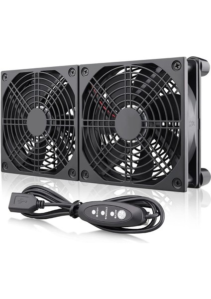 Yüksek Hava Hacim Yönlendirici Bilgisayar Soğutucu Tv Kutusu Kablosuz Dc 5V USB Güç Kaynağı Fan Çok Hızlı Kontrolör (Yurt Dışından)