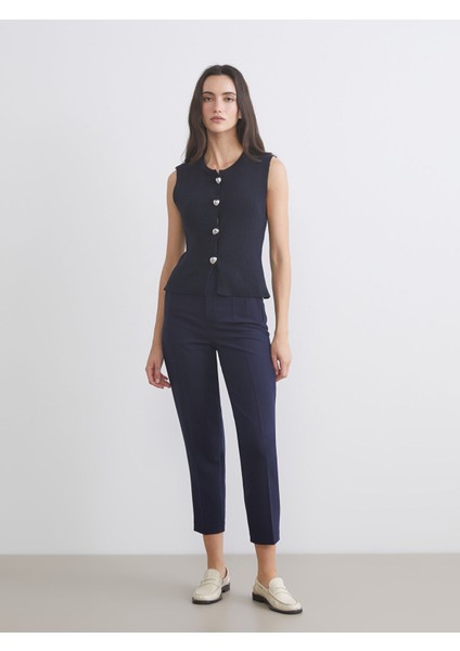 Yeni Sezon Bisiklet Yaka Kadın Triko Yelek fiyatları