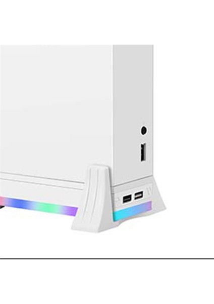Xbox Serisi S Serisi Konsolu 3 Dişli Ayar Tutucu Için Çift Soğutma Fanları ile Dikey Stand Renk Işığı (Yurt Dışından) modelleri
