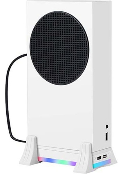 Xbox Serisi S Serisi Konsolu 3 Dişli Ayar Tutucu Için Çift Soğutma Fanları ile Dikey Stand Renk Işığı (Yurt Dışından) indirimleri