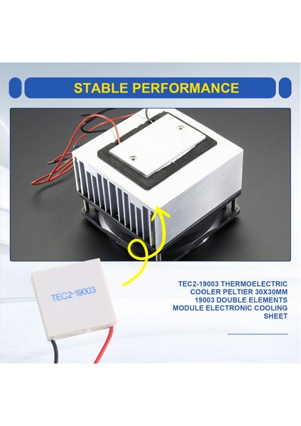 TEC2-19003 Termoelektrik Soğutucu Peltier 30X30MM 19003 Çift Element Modülü Soğutma Sayfası (Yurt Dışından) indirimleri