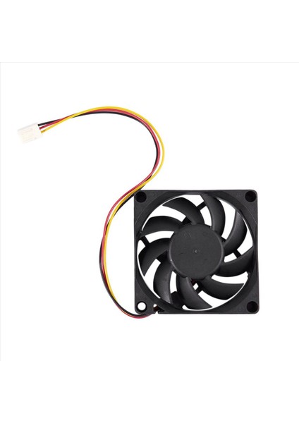6pcs 70X70MM 12V 3 Pimli Pc Bilgisayar Kılıfı Cpu Dc Fırçasız Soğutucu Soğutma Fanı Siyah (Yurt Dışından) fiyatları