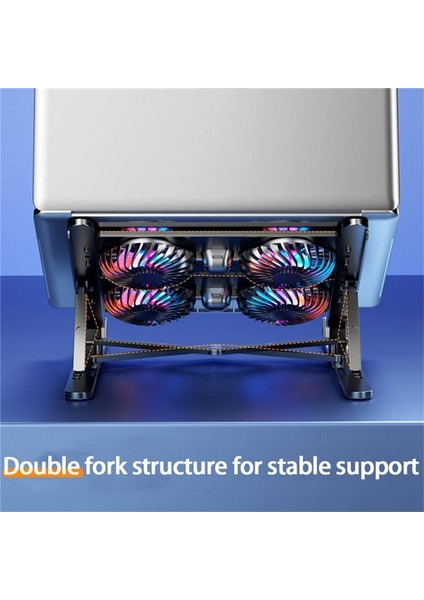 Dizüstü Bilgisayar Soğutucu Dizüstü Bilgisayar Aksesuarları Için Dizüstü Bilgisayar Soğutma Stand Katlanabilir Dizüstü Soğutma Pedi 4 Rgb Sessiz Fanlı (Yurt Dışından) indirimleri