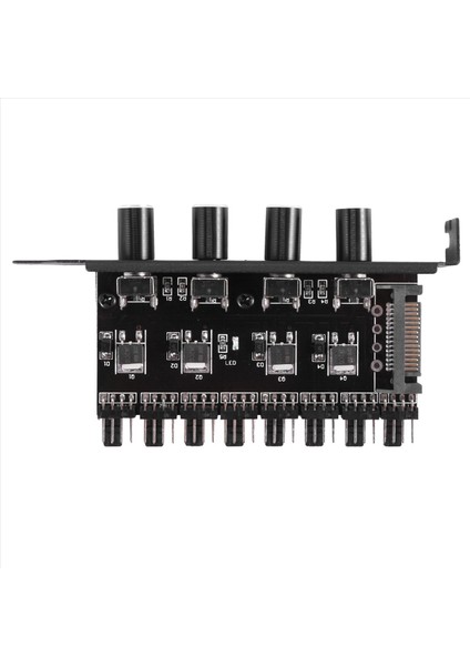 5x Pc 8 Kanal Fan Hub 4 Knob Soğutma Fan Hız Kontrolörü Cpu Kılıfı HDD VGA Pwm Fan Pcı Braket Gücü 12V (Yurt Dışından) indirimleri