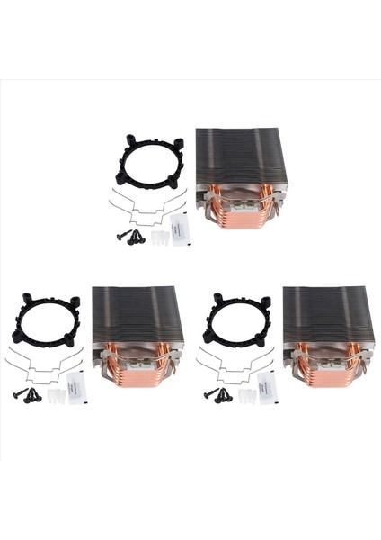 3x Fansız Cpu Soğutucu 12CM Fan 6 Bakır Heat Pipes Lga Için Fansız Soğutma Radyatörü 1150/1151/1155/1156/775 Amd (Yurt Dışından)