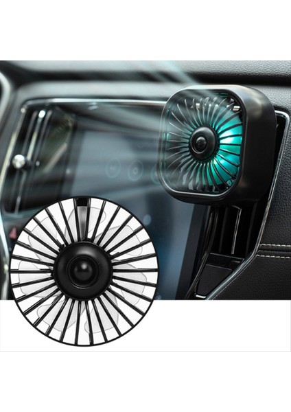 Araba Kliması Hava Outlet Fanı Gradient Araba Air Outlet Mini Fanlar Için Renkli Ortam Işık Fanları (Yurt Dışından) fırsatları