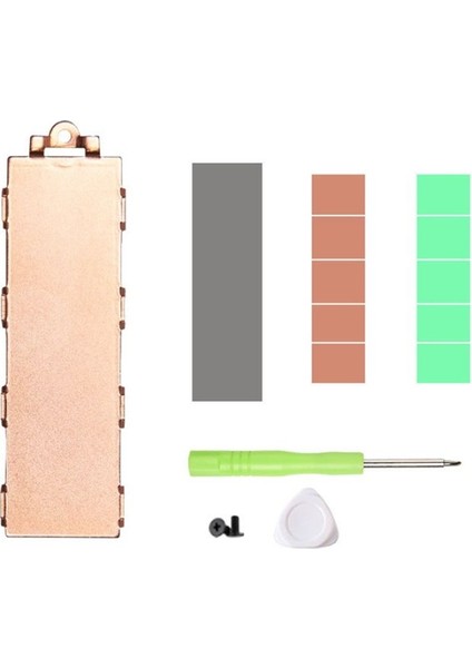 Bakır M 2 SSD Silikon Termal Pad ile Isı Lavabo Radyatörü M 2 SSD Sabit Disk Soğutma M2 SSD 2280 (Yurt Dışından) fırsatları