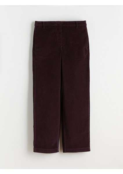 Yeni Sezon Standart Fit Kadife Kadın Pantolon indirimleri