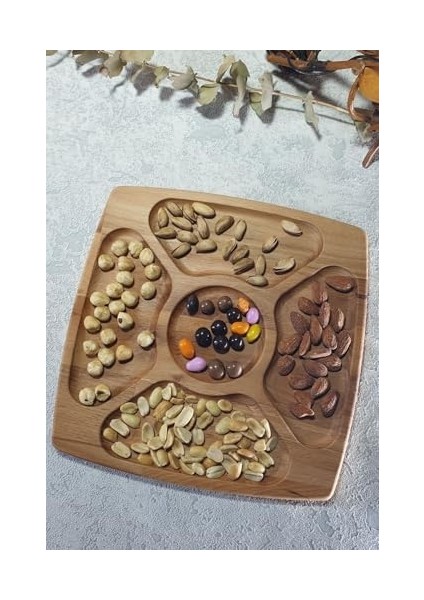 Ahşap Kay?n Çerezlik-Kahvaltılık ve Servis- Sunum Taba?? KZ1009 fiyatları