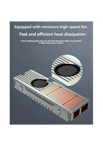 M 2 Nvme SSD Yüksek Hızlı Fan Sabit Sürücü Radyatörü 2280 SSD Isı Lavabosu Aktif Soğutma Termal (Yurt Dışından) fırsatları