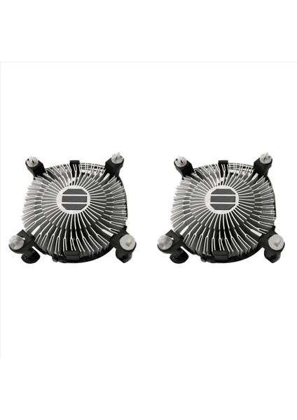 2pcs Cpu Soğutma Fan Radyatör Radyatör Ispinin Cpu Soğutucu Hidrolik Rulman Intel Lga 775 1150 1155 1156 1151 (Yurt Dışından)