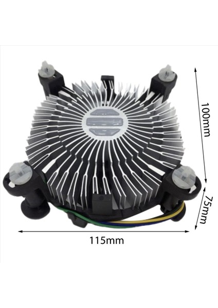 2pcs Cpu Soğutma Fan Radyatör Radyatör Ispinin Cpu Soğutucu Hidrolik Rulman Intel Lga 775 1150 1155 1156 1151 (Yurt Dışından) modelleri