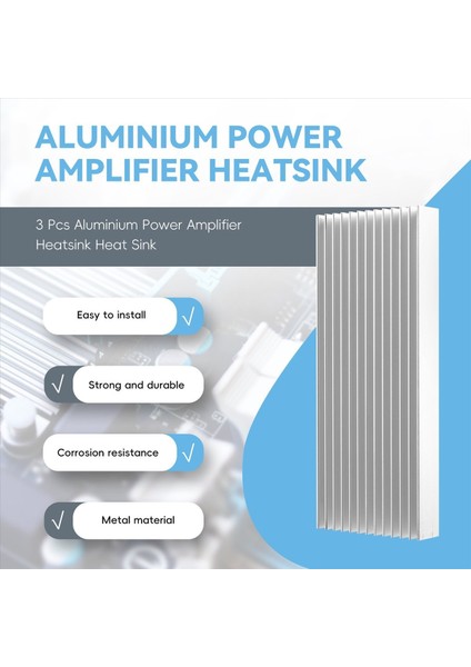 3 Pc Alüminyum Güç Amplifikatörü Ispit Sebep Isı Lavabosu 100X40X11MM (Yurt Dışından) fırsatları