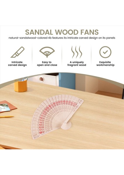 Bayanlar Ahşap Sandal Ağacı El Fan Düğün/ Doğum Günü Partys (Yurt Dışından) fırsatları